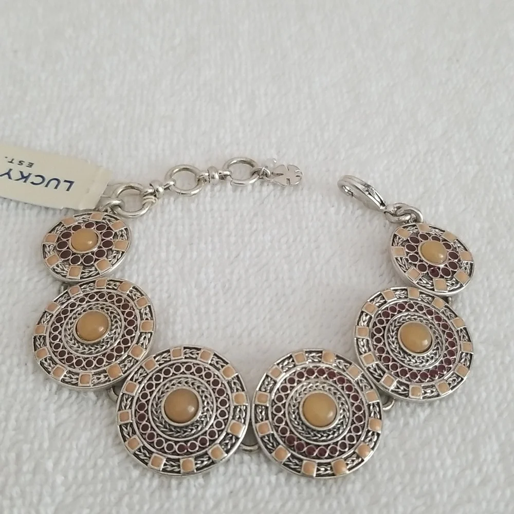 New Lucky Brand Stone Link Bracelet